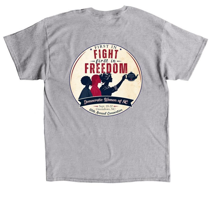 2026 Convention Shirts, a Sport Grey Classic Unisex Tee (back-view)