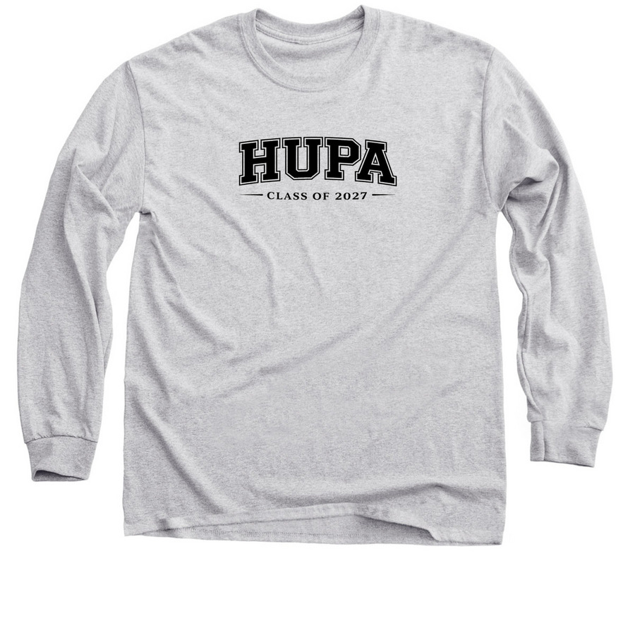 HUPA Class of 2027 Merch, a Sport Grey Classic Long Sleeve Tee