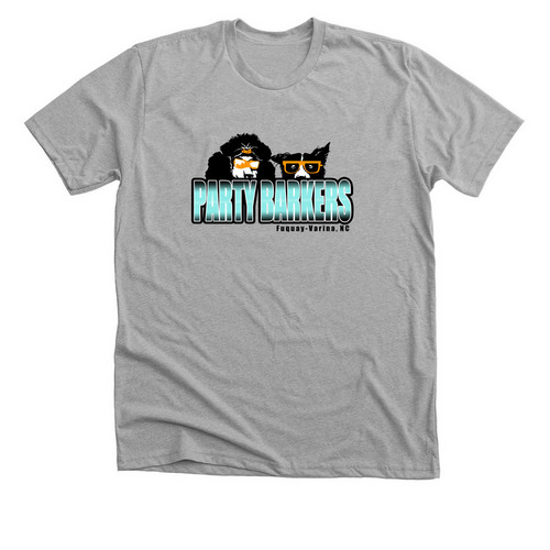 Simple_PB Logo_Front, a Athletic Heather Premium Unisex Tee