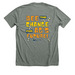 Bee the Change for AG's Future, a Deep Heather Premium Unisex Tee (back-view)