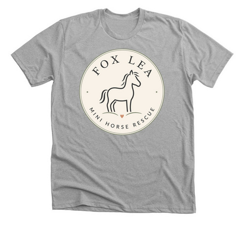Fox Lea Mini Horse Rescue, a Athletic Heather Premium Unisex Tee