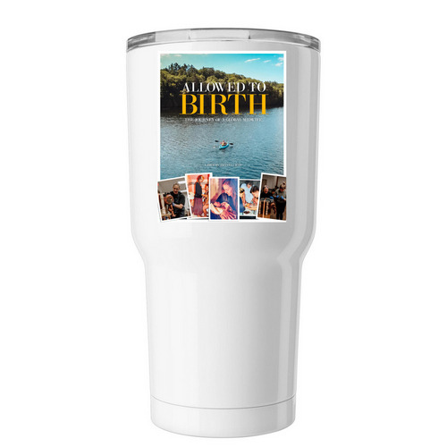 Poster tumbler, a White Insulated Tumbler