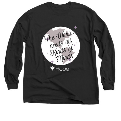All Kinds of Minds, a Black Classic Long Sleeve Tee