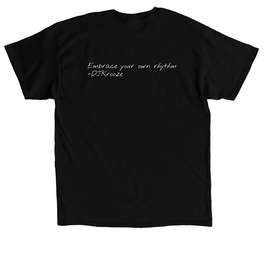 Plug-In Krooze, a Black Classic Unisex Tee (back-view)