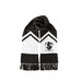 KR? Scarf&nbsp;, a Black/ White Two-Tone Gameday Scarf