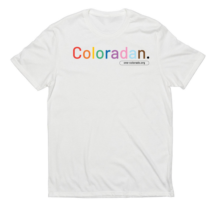 Coloradan Pride Shirts & Tanks, a Bright White Allmade Eco Triblend Unisex Tee
