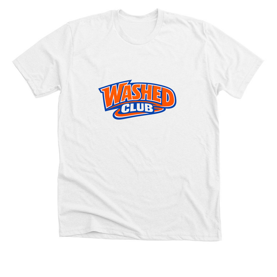 NY ORANGE AND BLUE, a Solid White Blend Premium Unisex Tee