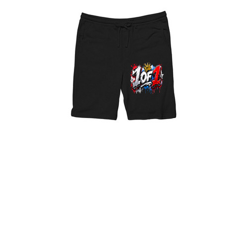 1 Of 1 Shorts, a Black Midweight Fleece Shorts
