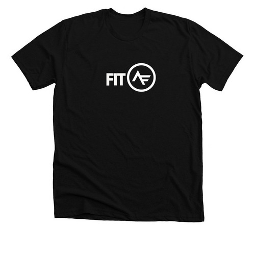 FIT AF, a Solid Black Blend Premium Unisex Tee