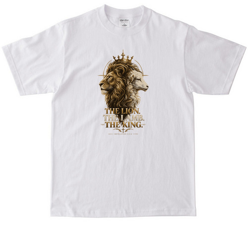 The Lamb Reigns, a White Max Heavyweight Tee