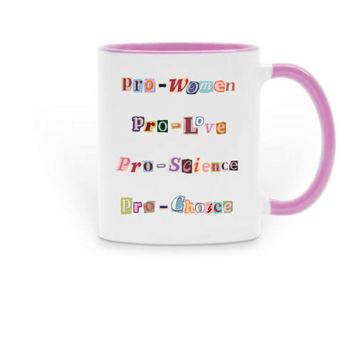 "Pro-" Mug, a Pink Two-Tone Ceramic Mug