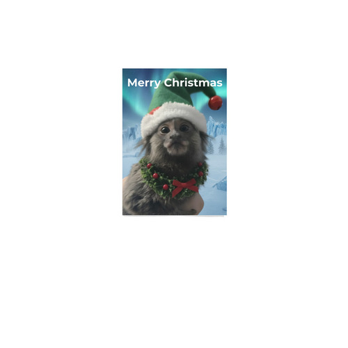 Franklin's Christmas, a White 12" x 18" Yard Flag