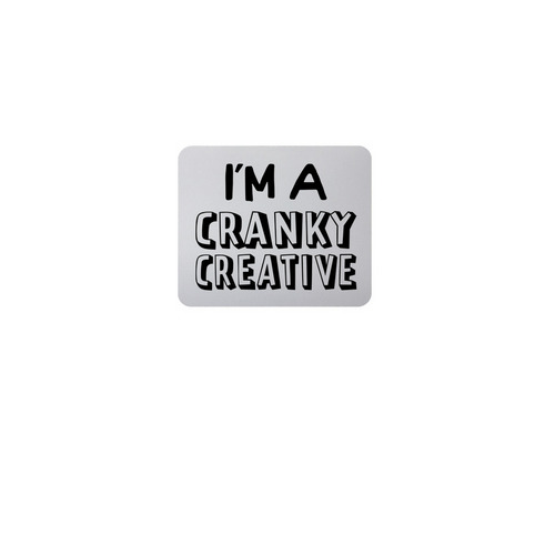 I'm A Cranky Creative, a White Full Color Mouse Pad