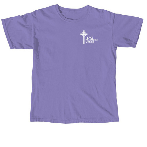 Peace Pres Shirts, a Violet Comfort Colors Unisex Tee