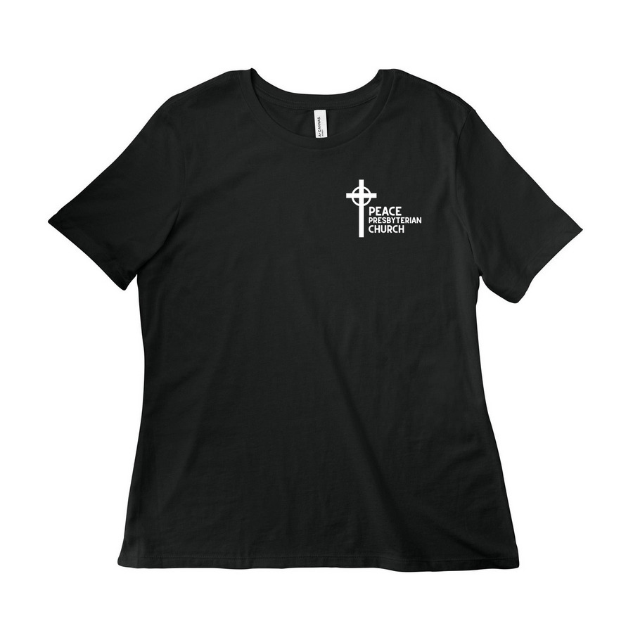 Peace Pres Shirts, a Vintage Black Women?s Relaxed Cotton Tee