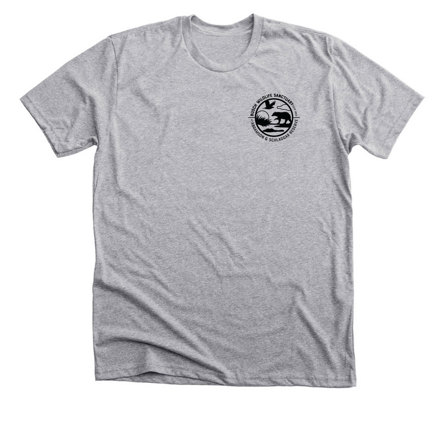 Nurture What's Wild with BWS Logo, a Athletic Heather Premium Unisex Tee