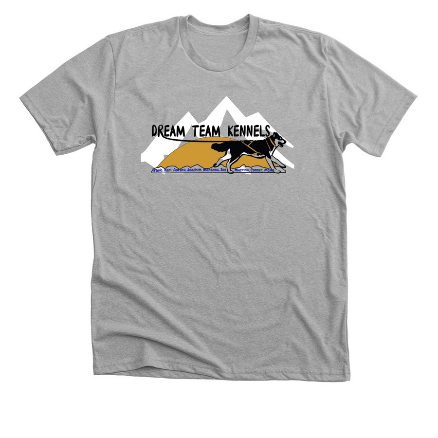 Iditarod 2027 dream, a Athletic Heather Premium Unisex Tee