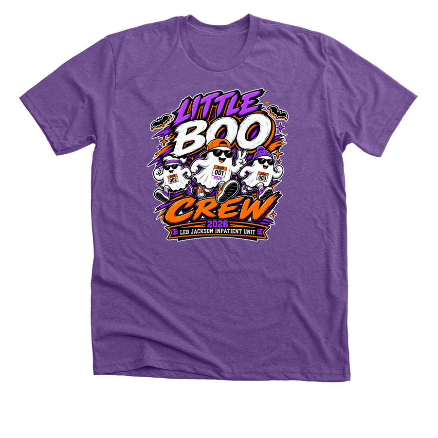 LEB JACKSON 2026 Pumpkin Run Team Shirts, a Heather Team Purple Premium Unisex Tee