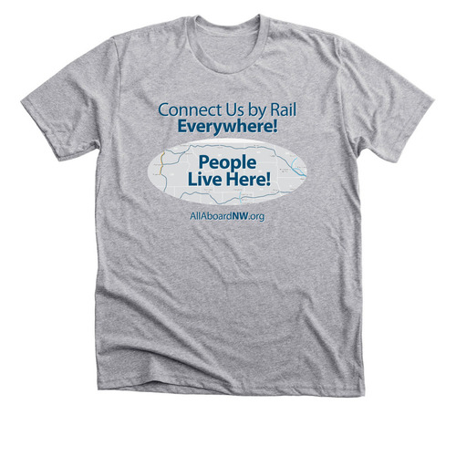 People Live Here, a Athletic Heather Premium Unisex Tee