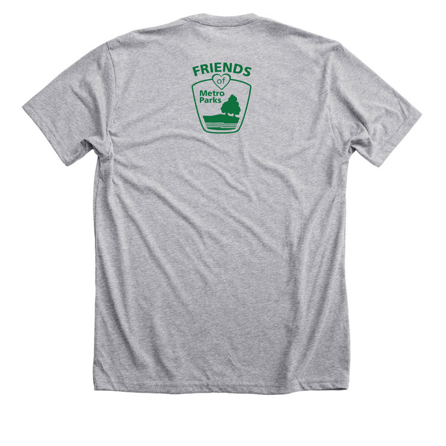 Support Your Local Parks (Style 2), a Athletic Heather Premium Unisex Tee (back-view)