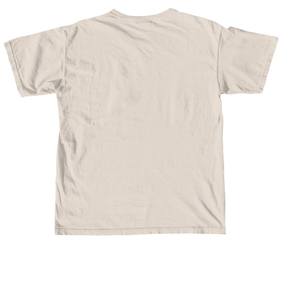 Namast'ay Sober, a Ivory Comfort Colors Unisex Tee (back-view)