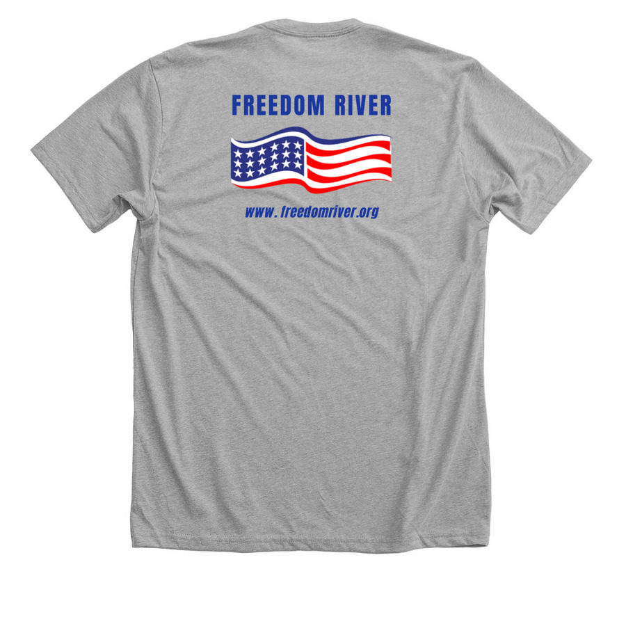 Red Day 2026, a Athletic Heather Premium Unisex Tee (back-view)