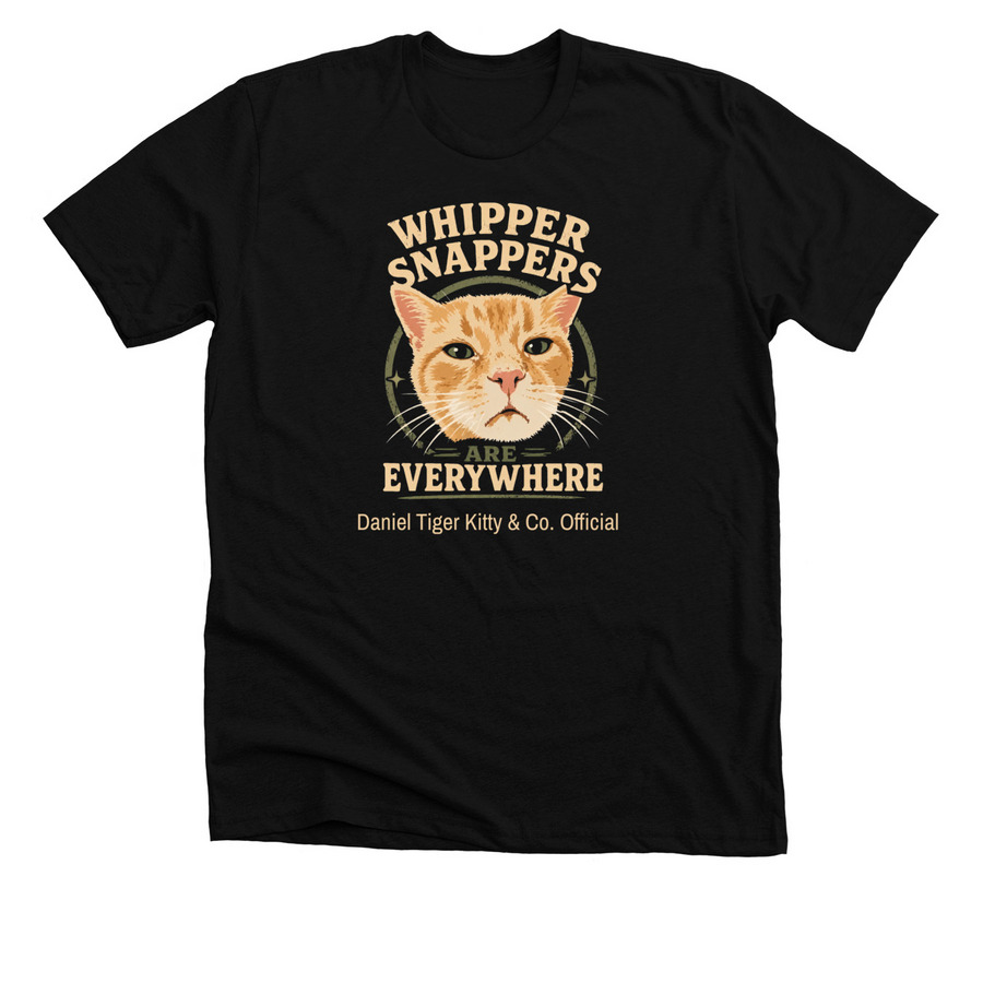 Whipper Snappers Are Everywhere, a Solid Black Blend Premium Unisex Tee