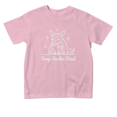 Toddler Keep Austin Kind Tee, a Pink Toddler Tee