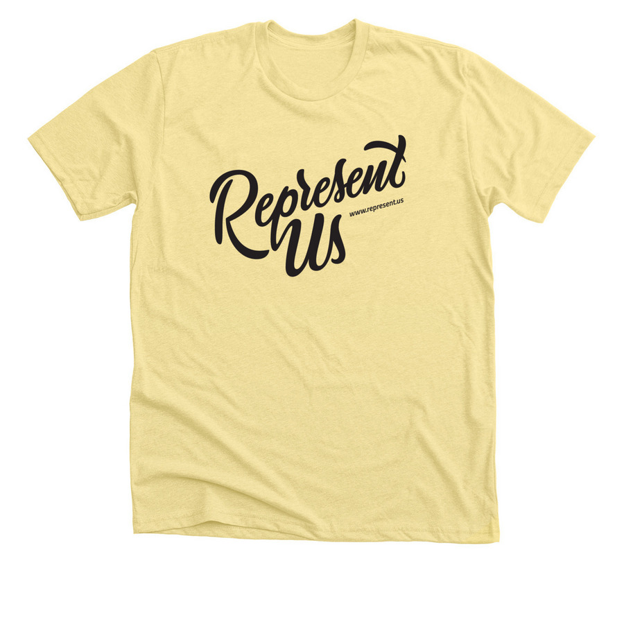 RepresentUs, a Heather Yellow Gold Premium Unisex Tee