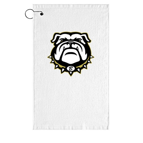 Bulldogs Golf Towel, a White Golf Towel