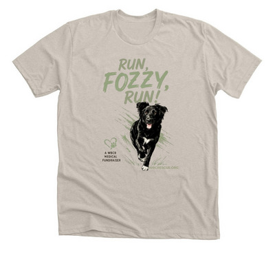 Fozzy Fundraising shirt, a Heather Dust Premium Unisex Tee