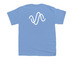 The Twists shirt, a Carolina Blue Youth Unisex Tee (back-view)