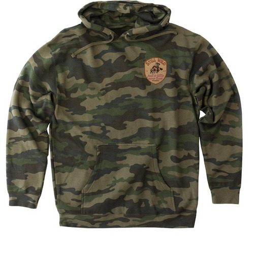 Still Wild. Patch Edition., a Forest Camo Heavyweight Camo Pullover Hoodie