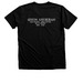 Hoot Rangewear, a Black Heather Premium V-Neck Tee (back-view)