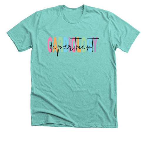 Cardiology Dept., a Heather Sea Green Premium Unisex Tee