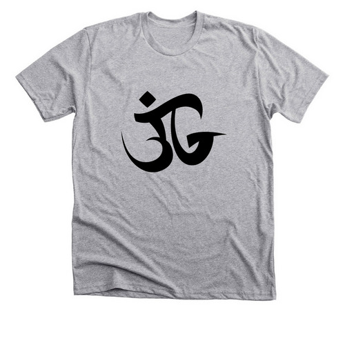 JG OM wear, a Athletic Heather Premium Unisex Tee