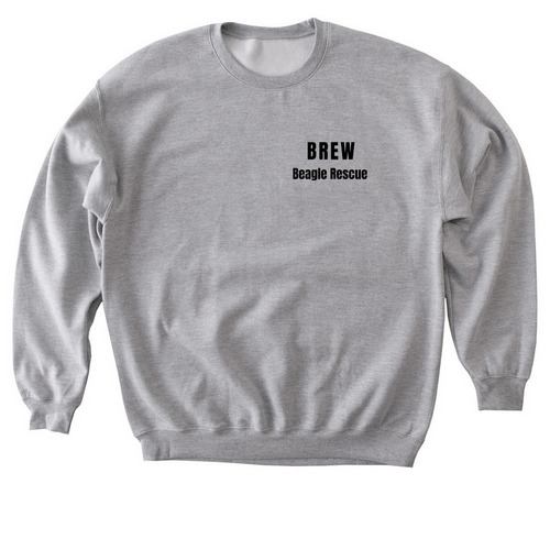 Hero Dog - Back Design, a Sport Grey Softstyle Crewneck Sweatshirt