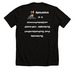 What is Aphasia?, a Solid Black Blend Premium Unisex Tee (back-view)