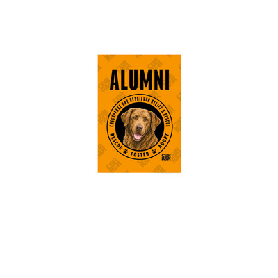 SHOW YOUR ALUMNI PRIDE!, a White 12" x 18" Yard Flag