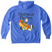 Meet Me at the Turn, a Flo Blue Comfort Colors Pullover Hoodie (back-view)