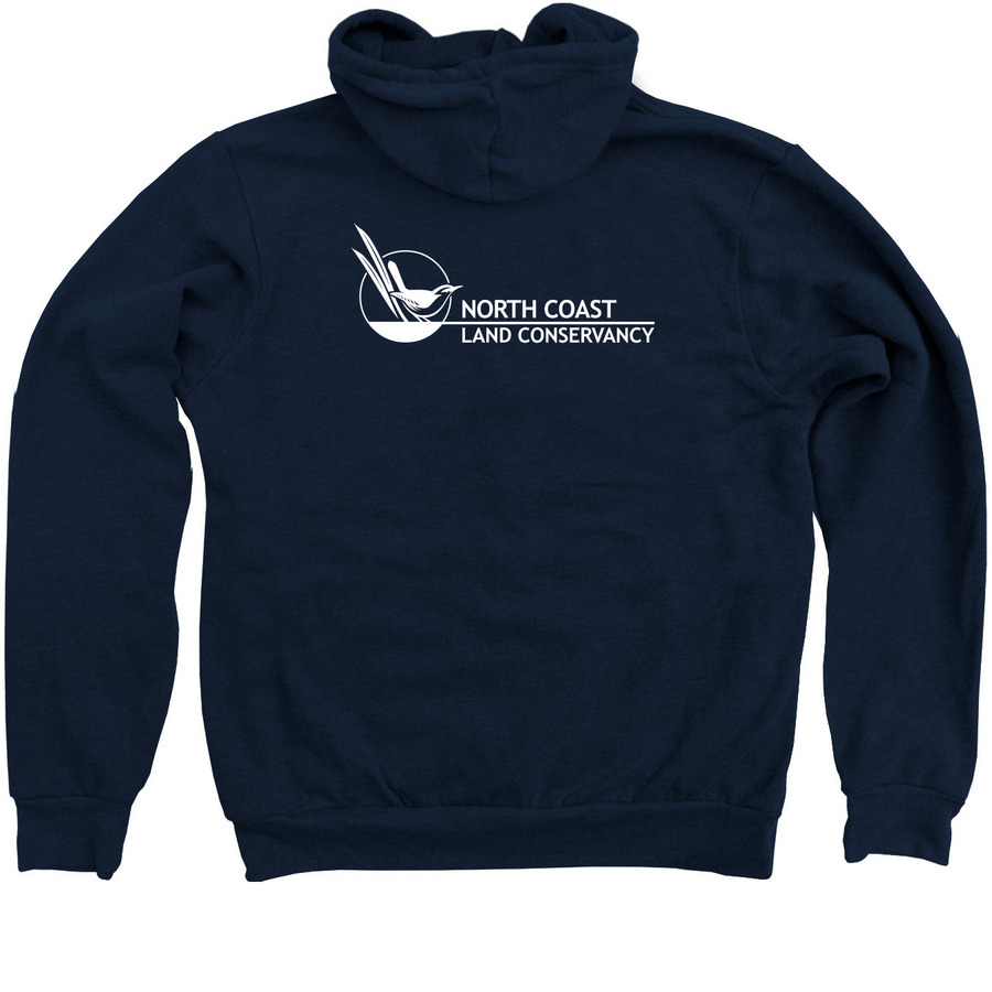 Hoodies & Sweatshirts, a Navy Zip Up Hoodie (back-view)