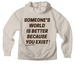 Voices of Hope SAND (USD price displayed)&nbsp;, a Dust Premium Heavyweight Pullover Hoodie (back-view)