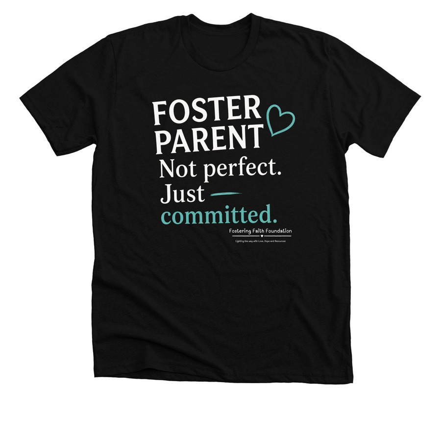 Foster Parents, a Solid Black Blend Premium Unisex Tee