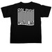 OpRaleigh on black, a Black Comfort Colors Unisex Tee (back-view)