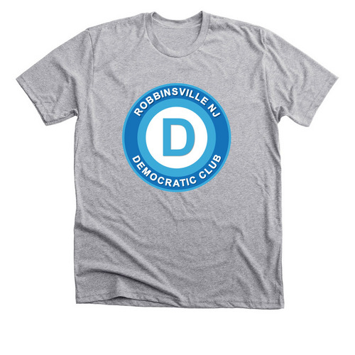 Democratic Club Logo - Large, a Athletic Heather Premium Unisex Tee
