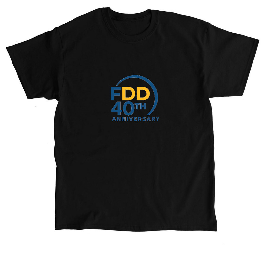 40th Anniversary, a Black Classic Unisex Tee
