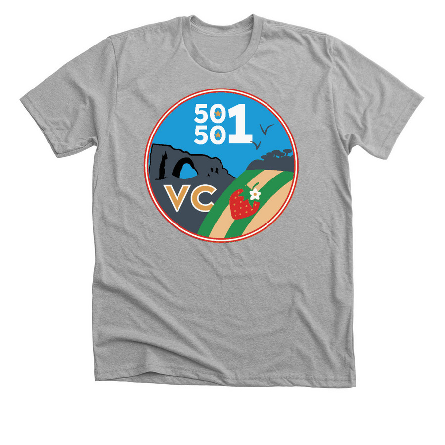 50501VC, a Athletic Heather Premium Unisex Tee