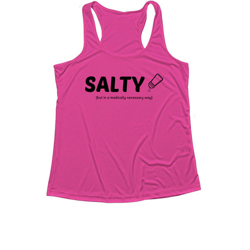 Salty, a Neon Pink Women's Performance Tank