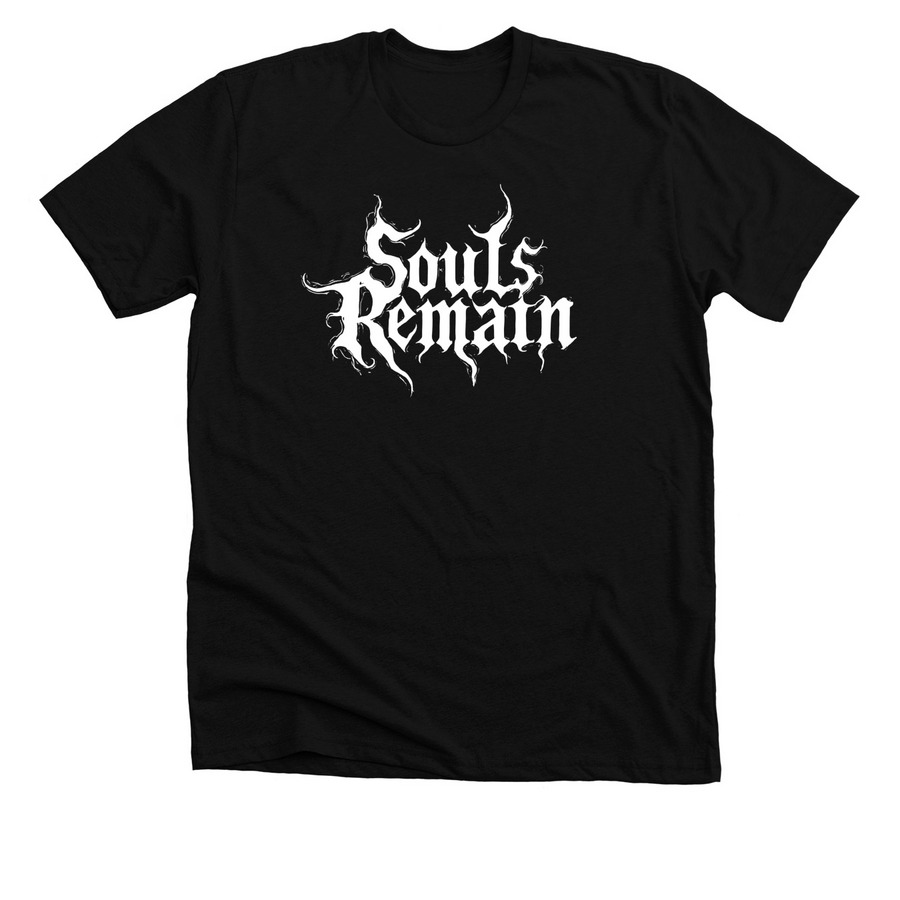 Souls Remain White Logo, a Solid Black Blend Premium Unisex Tee
