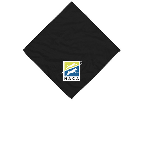 Official NACA Bandanas, a Black Cotton Bandana